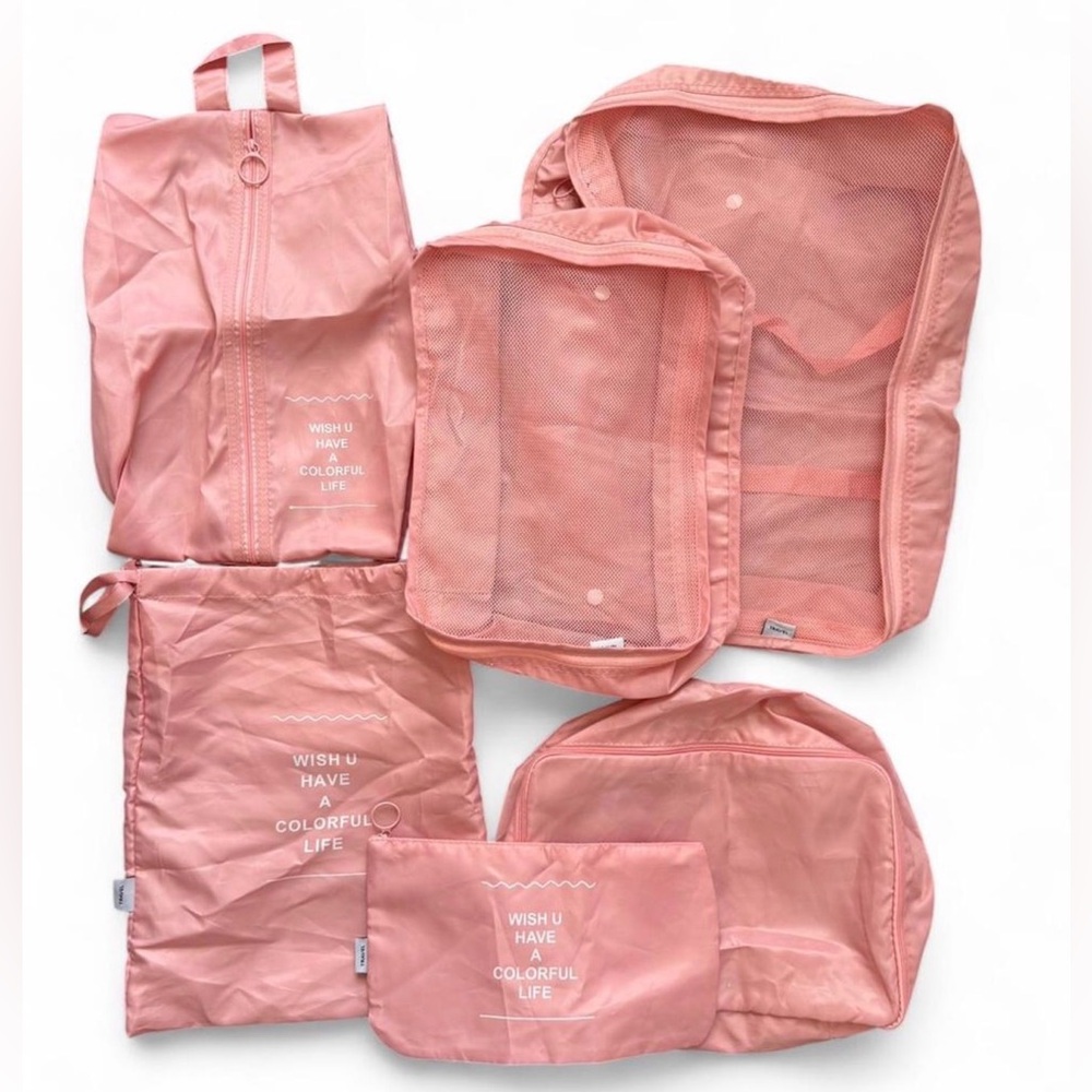 TRAVEL 6 pc packing cube set. Great condition! Great for organizing